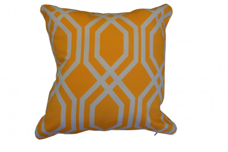 Yellow Wave Outdoor Scatter Cushion