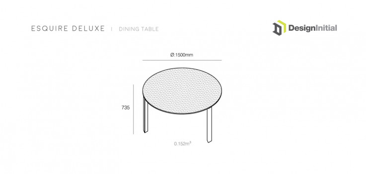 ESQUIRE DELUXE dining table