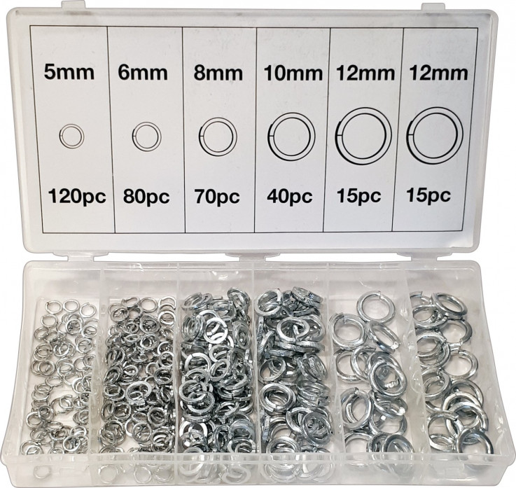 SPRING WASHERS 340 PIECE ASSORTMENT