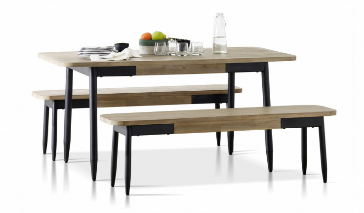 Alba small dining suite with benches