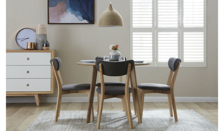 Helsinki white top dining suite with Rio