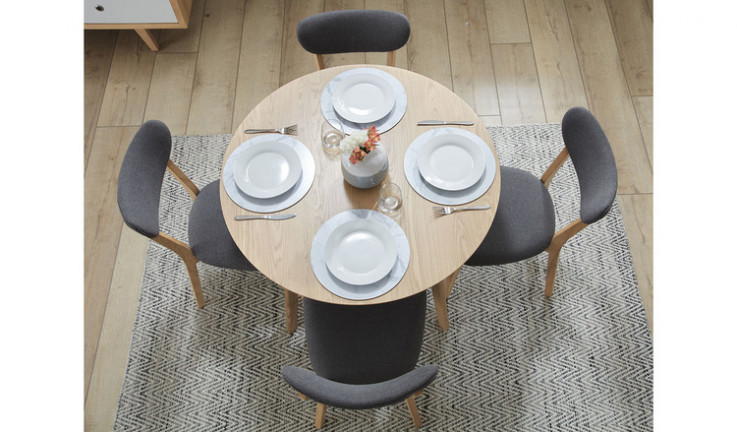Helsinki white top dining suite with Rio