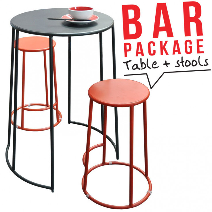 Bongo Bar Table With 2 Stools