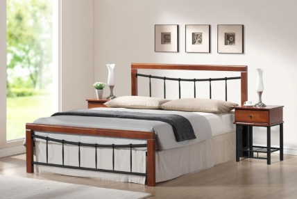 KRONOR DOUBLE BED-AO-PLATINUM BLACK 