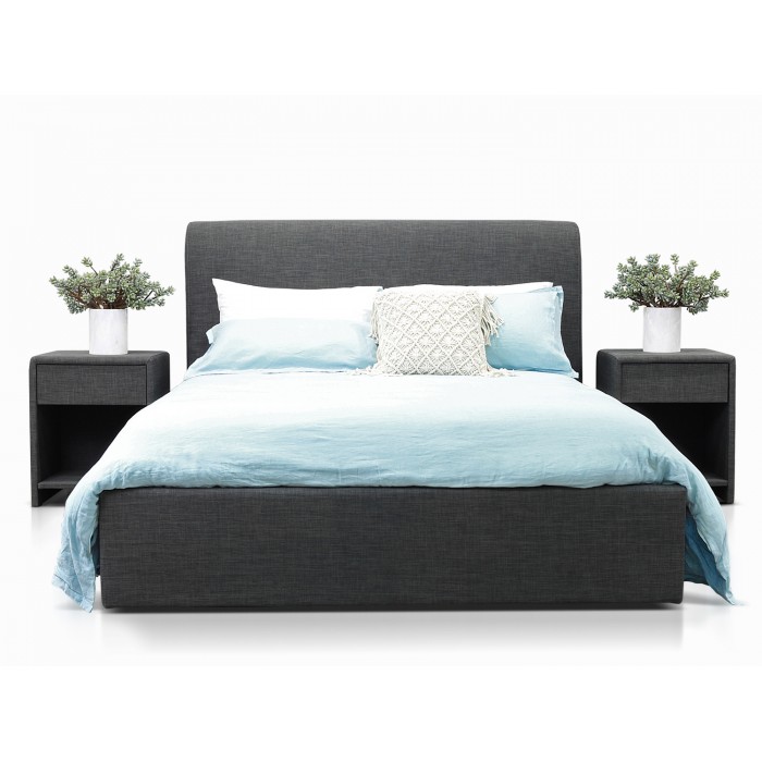 FORBES CHARCOAL KING BED