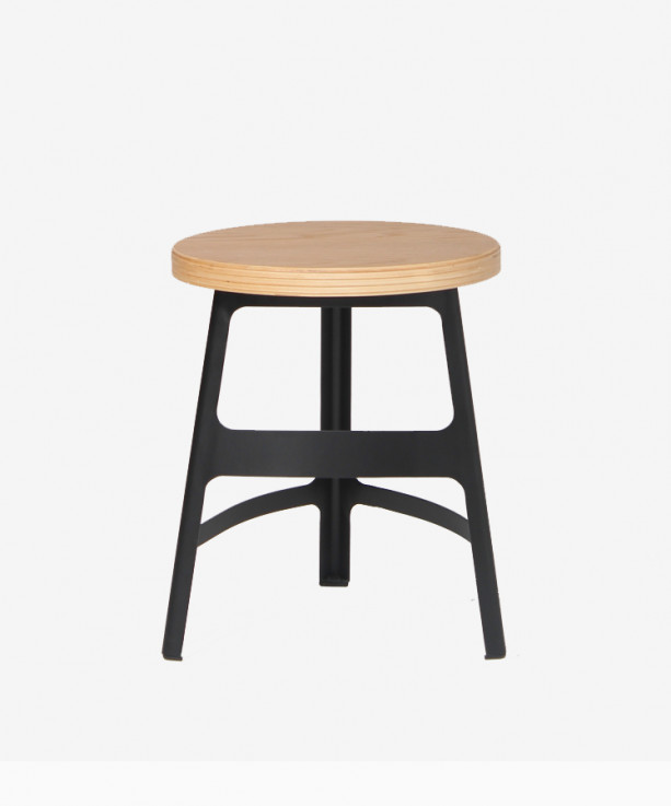  Factory Low Stool with Timber Seat
