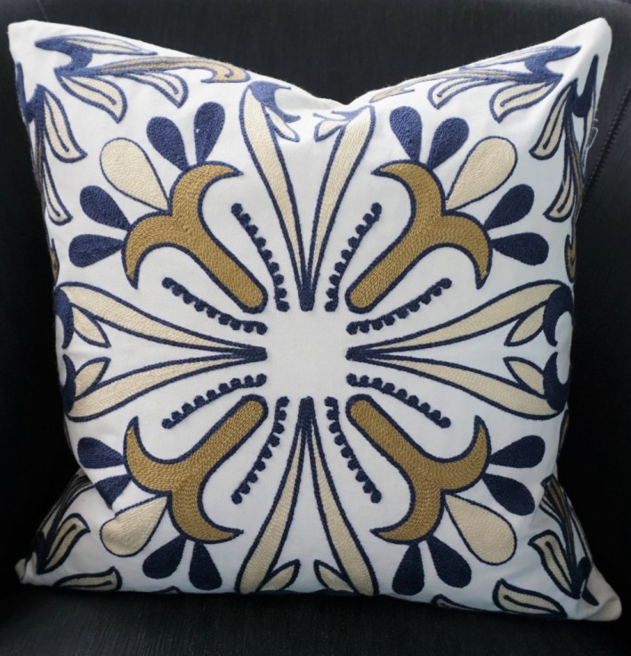 Patterned Cotton Cushion