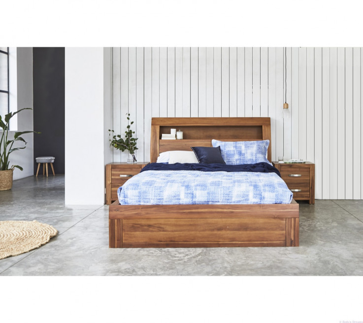 Torquay Acacia Hardwood Timber Bed