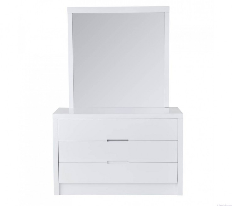 Rockhampton White Dresser/Mirror