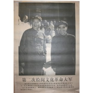 Poster - Chairman Mao Inspection of Cult