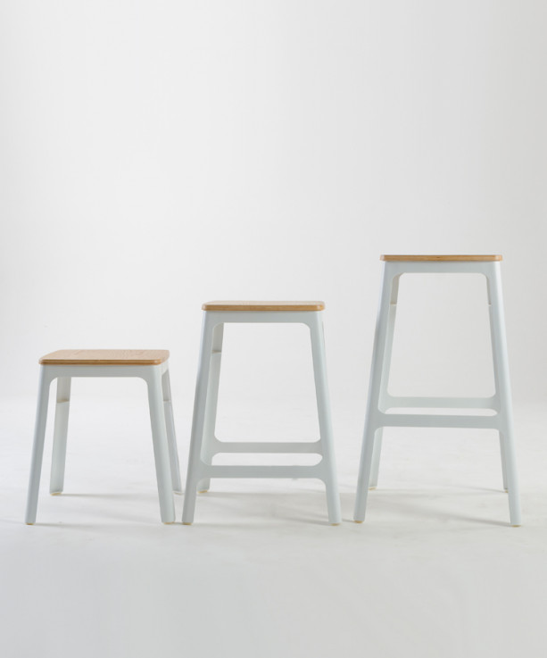  Street Counter Stool with Timber Seat