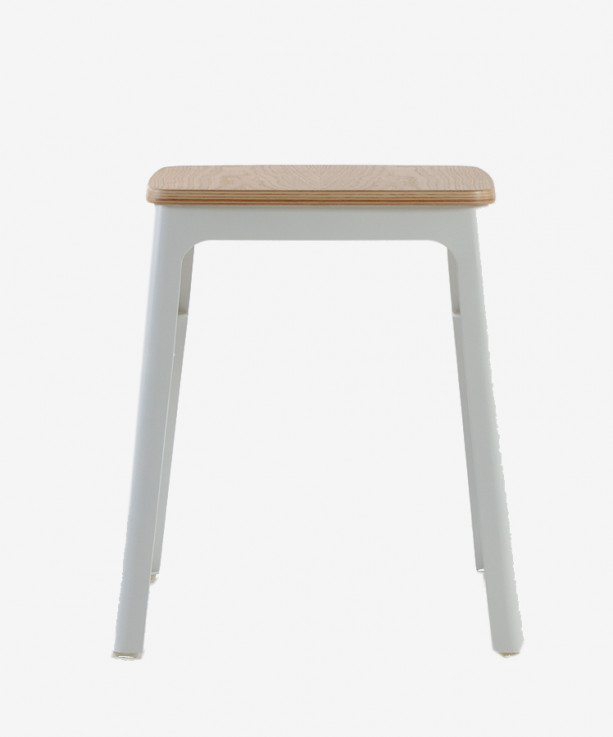  Street Low Stool with Timber Seat