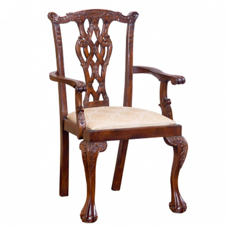 CHIPPENDALE DINING ARM CHAIR