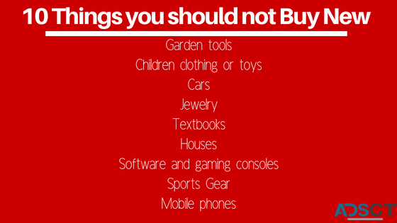10 things you should not buy new